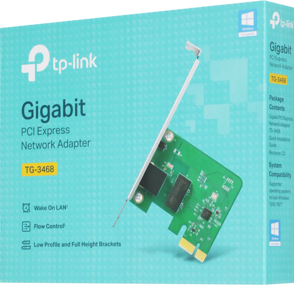 Сетевой адаптер Gigabit Ethernet TP-Link TG-3468 PCI Express
