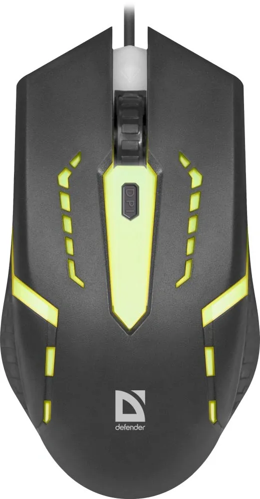 Мышь Defender Hit MB-601 черный оптическая 1200dpi USB 3but (52601)