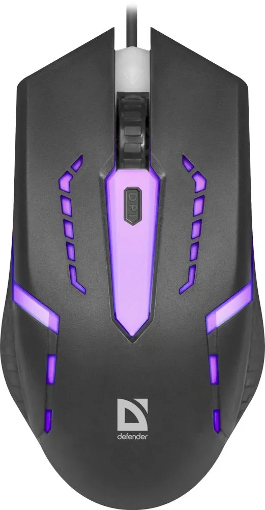 Мышь Defender Hit MB-601 черный оптическая 1200dpi USB 3but (52601)