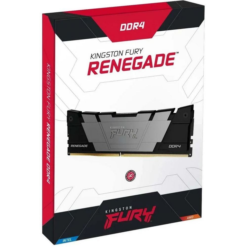 Модуль памяти Kingston 32GB DDR4 4000 FURY Renegade Black XMP Non-ECC Unbuffered DIMM (Kit 2*16gb) 2RX8 19-23-23 1.35V 288-pin 8Gbit