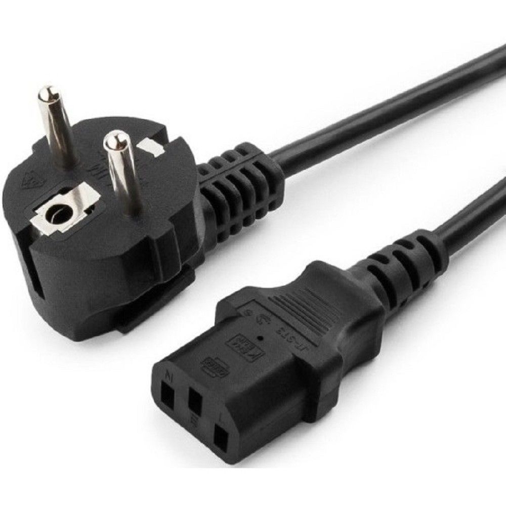 Filum Кабель питания CEE 7/7- С13, 3х0.75мм, 220В, 10A, чёрный, 3м [FL-PC10-EU-C13-3M] (873343)
