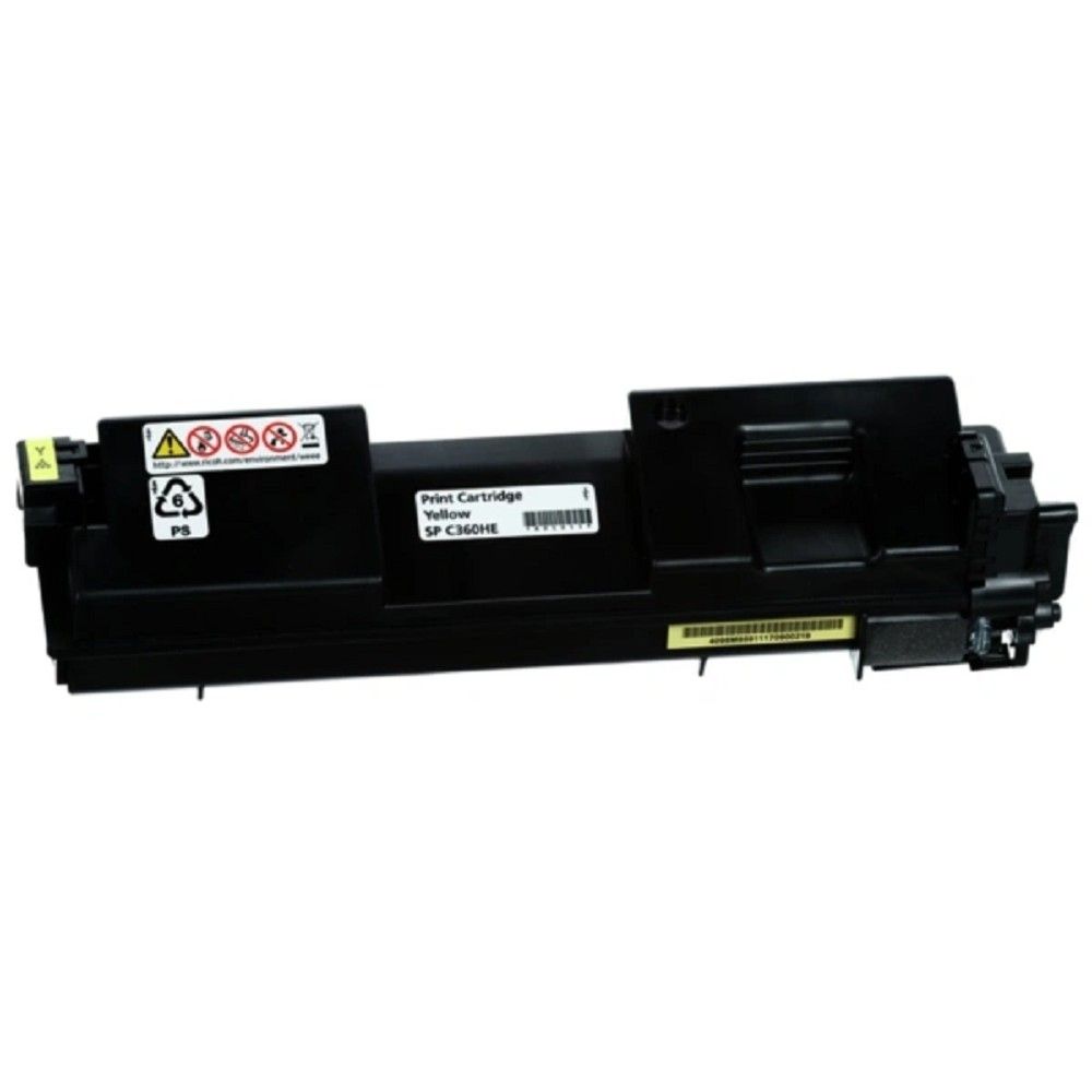 Картридж лазерный Ricoh SP C360HE 408187 желтый (6000стр.) для Ricoh SP C360DNw/C360SNw/C360SFNw/C361SFNw