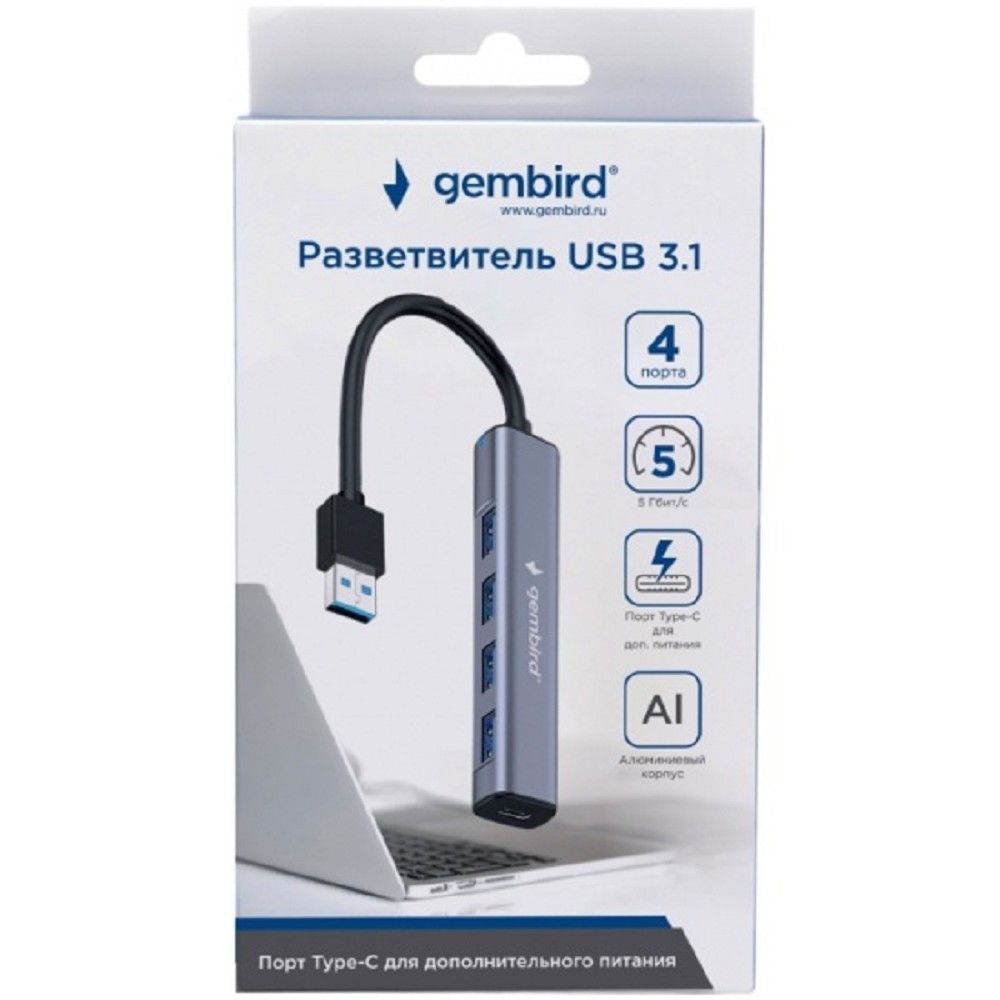 Gembird USB-разветвитель UHB-C484