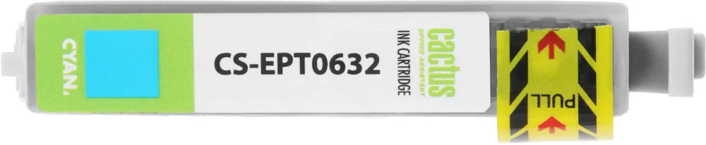 Картридж струйный Cactus CS-EPT0632 T0632 голубой (10мл) для Epson Stylus C67/C87/CX3700/CX4100/CX4700 с чипом