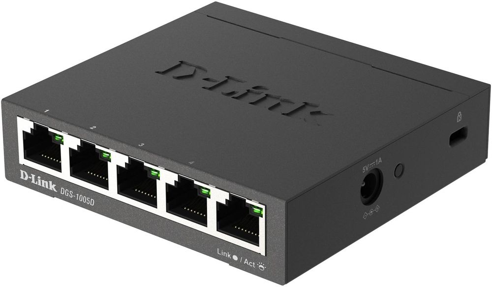 Коммутатор D-Link DGS-1005D/R1A 5x1Гбит/с неуправляемый
