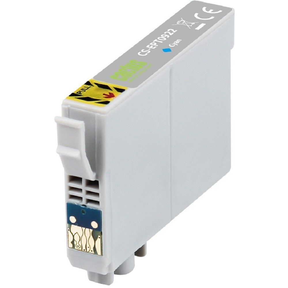 Картридж струйный Cactus CS-EPT0922 T0922 голубой (6.6мл) для Epson Stylus C91/CX4300/T26/T27/TX106/TX109/TX117/TX119 с чипом