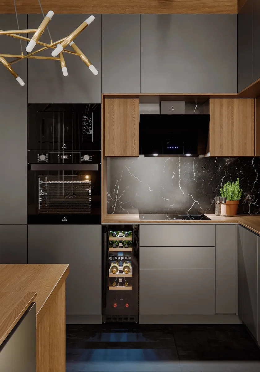 Духовой шкаф Электрический Lex EDP 610 BL Wide Series черный