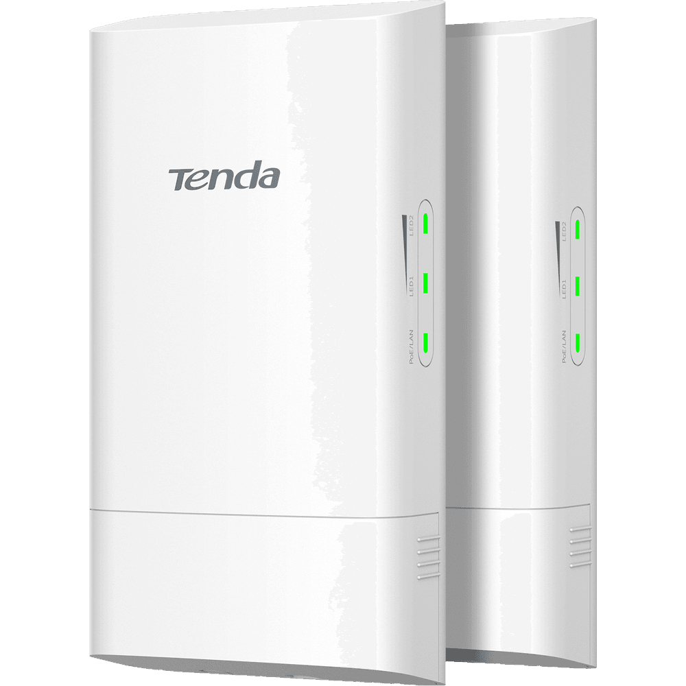 TENDA O1-5G(2-pack) Наружная точка доступа (комплект 2 шт), 5 ГГц, до 867 Мбит/с, внутренняя антенна 1x9dBi, IP65, PoE, LAN 1x100 Мбит/с