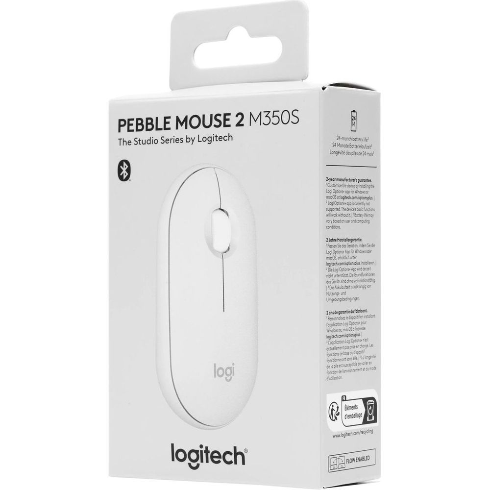 Мышь беспроводная Logitech Pebble 2 M350S White [910-007013]