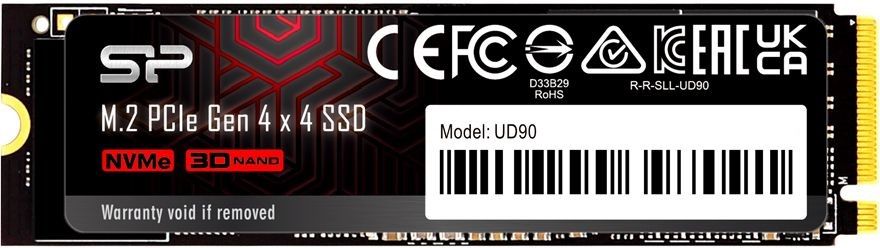 Накопитель SSD Silicon Power PCIe 4.0 x4 500GB SP500GBP44UD9005 M-Series UD90 M.2 2280