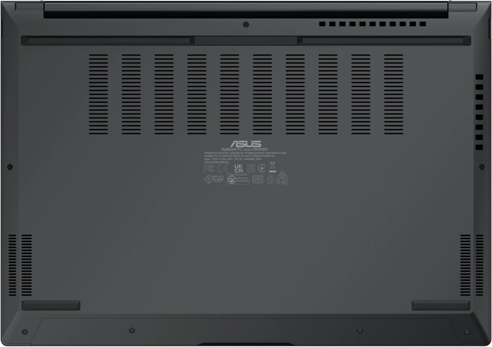 Ноутбук Asus Zenbook 14 UM3406GA-QD009 Ryzen AI 7 445 32Gb SSD1Tb AMD Radeon 840M 14" OLED WUXGA (1920x1200) без ОС black WiFi BT Cam Bag (90NB17R1-M00650)