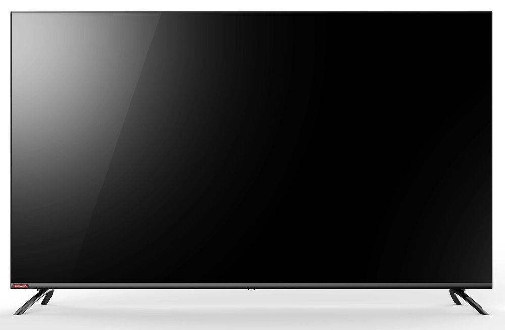 Телевизор LED SunWind 55" SUN-LED55XU401 Яндекс.ТВ Frameless черный 4K Ultra HD 60Hz DVB-T DVB-T2 DVB-C DVB-S DVB-S2 USB WiFi Smart TV