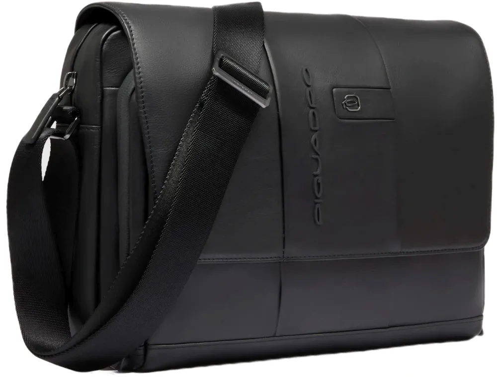 Сумка-мессенджер Piquadro Urban CA6802UB00/N с отделением для ноутбука 14" черная натур.кожа