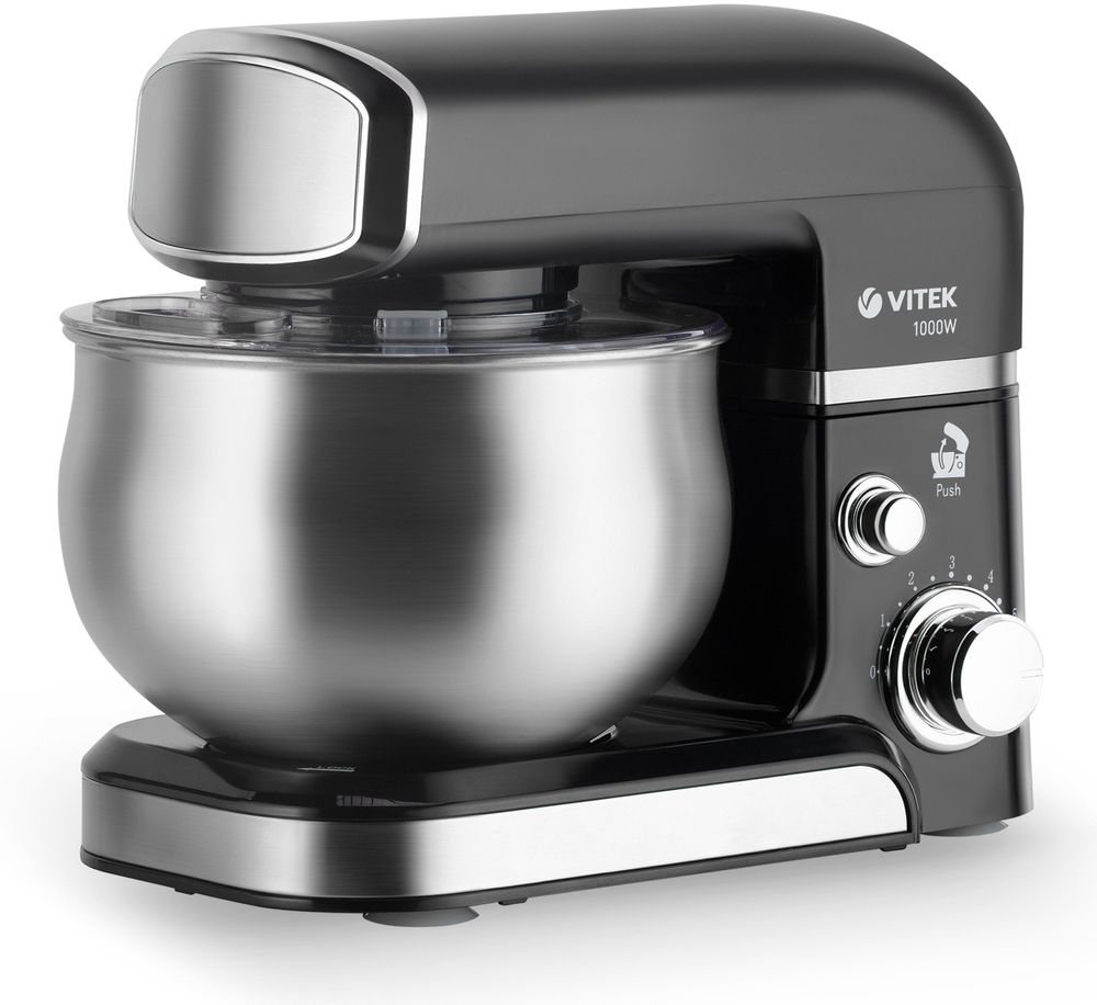 Кухонная машина Vitek Loft Professional VT-4115 планетар.вращ. 1000Вт черный/стальной