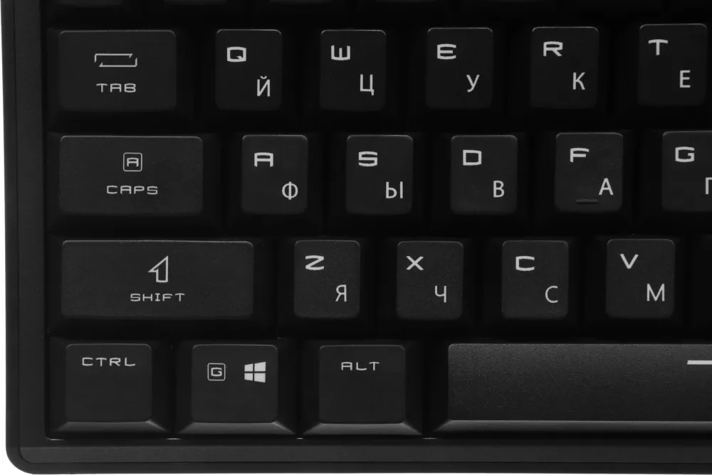 Клавиатура MSI STRIKE Pro W Silent механическая серый/черный USB беспроводная BT/Radio Multimedia for gamer LED (подставка для запястий) (S11-43RU210-CLA) кабель 2м
