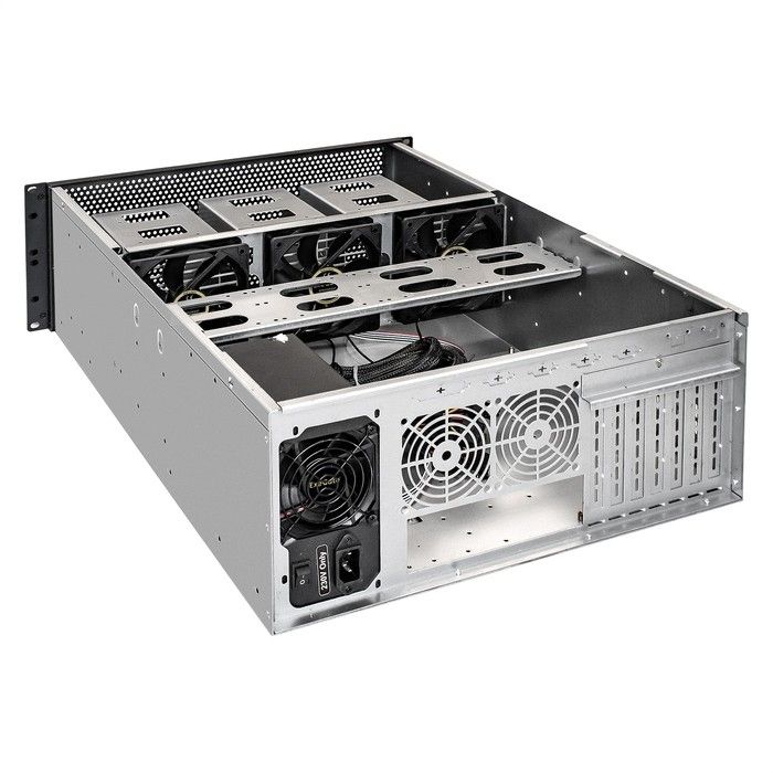 Exegate EX293579RUS Серверный корпус ExeGate Pro 4U650-18 <RM 19", высота 4U, глубина 650, БП 1200ADS, USB>