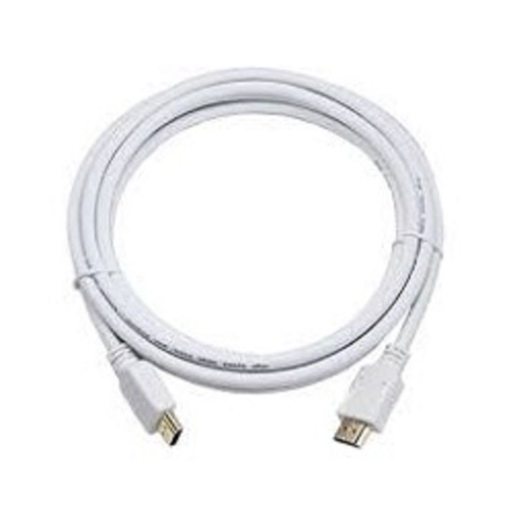 Кабель HDMI Cablexpert CC-HDMI4-W-10, 3м, v1.4, 19M/19M, белый, позол.разъемы, экран, пакет