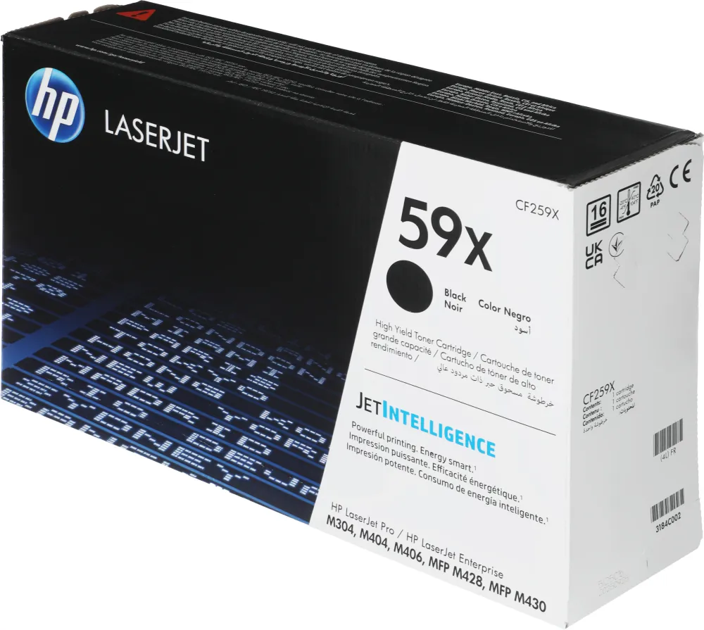 Картридж лазерный HP 59X CF259X черный бар.в компл. (10000стр.) для HP LJ M304/M404/MFP M428