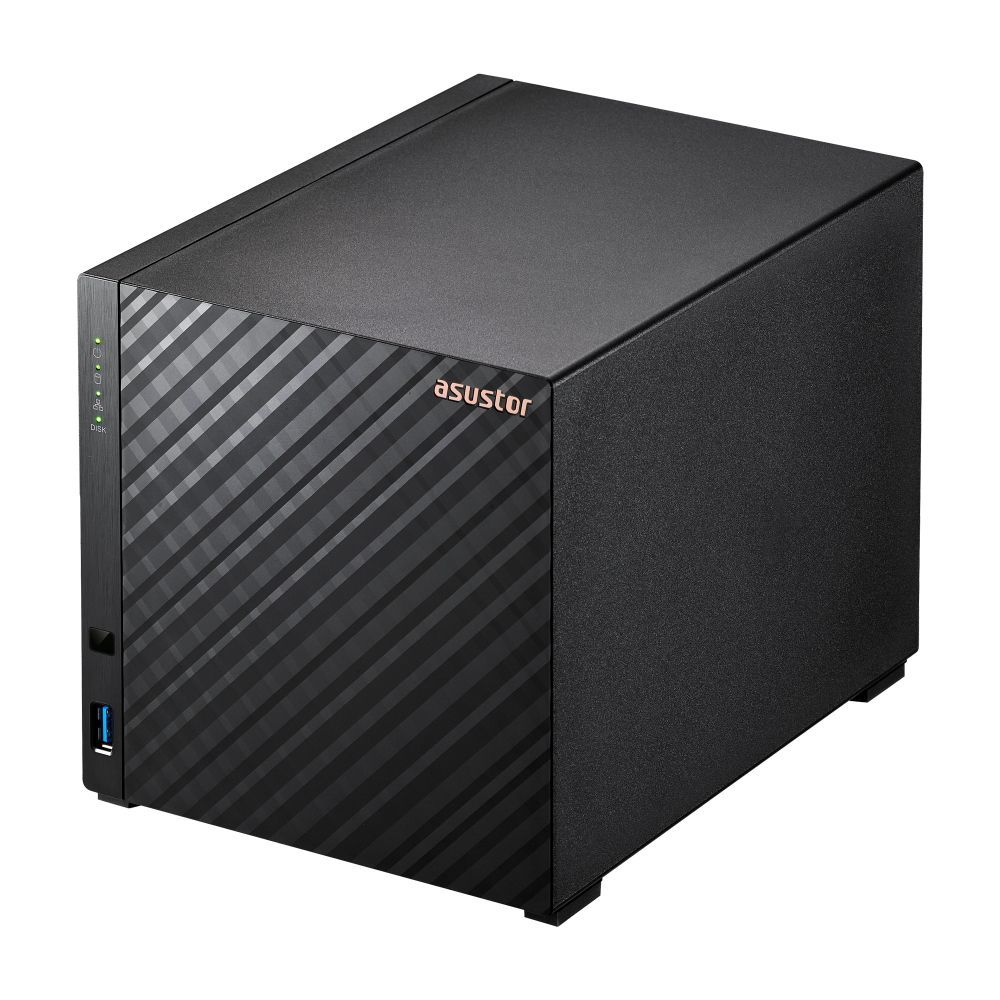 Платформа СХД ASUSTOR AS1104T 4 Bay (Max.12) 2.5GLAN 1GB DDR4 2xUSB (831326)
