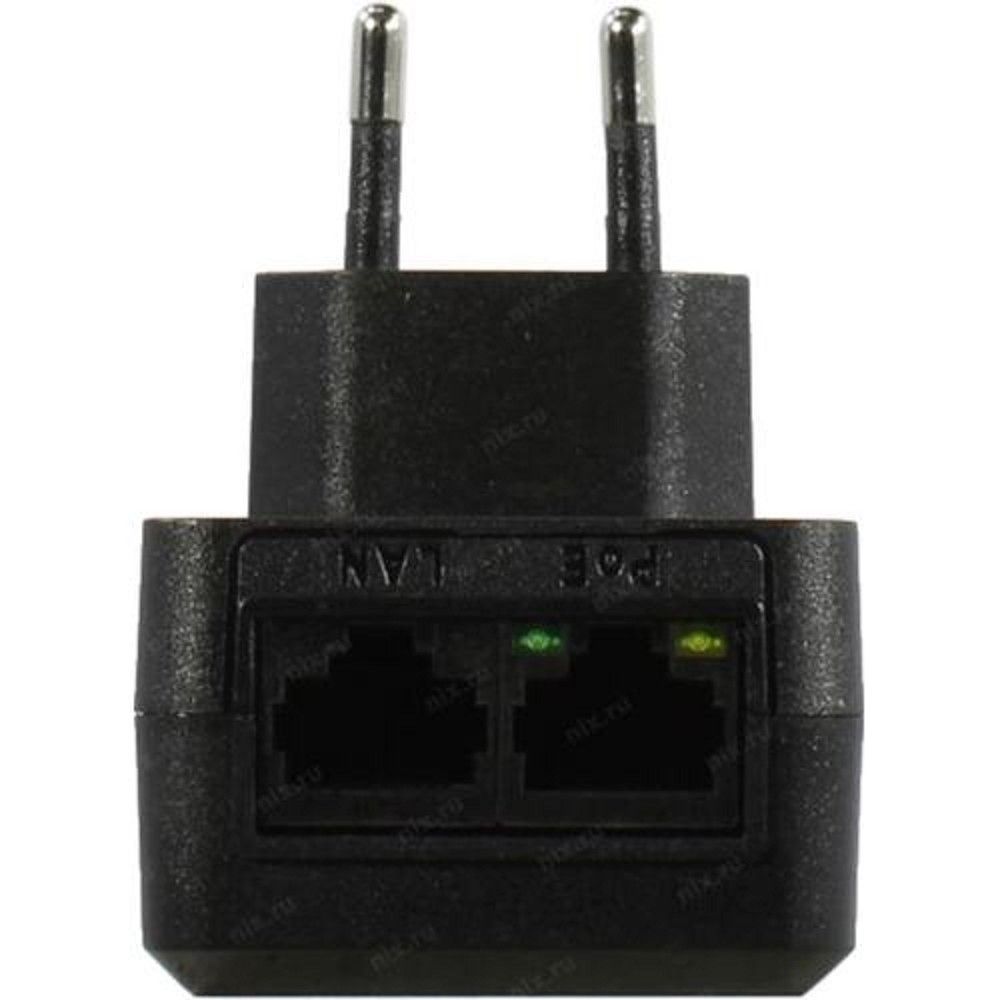 ORIENT SAP-48POEV2, PoE инжектор питания 24Вт, AC 100-240V/ DC 48V, 0.5A, вход: RJ45 LAN 10/100/1000Mbps, выход: RJ45 PoE тип A (1/2+,3/6-), совместим с оборудованием PoE IEEE 802.3af, вилка с кабелем
