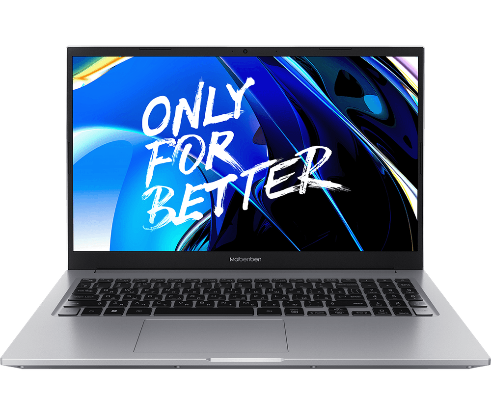 Ноутбук/ Maibenben M575 15.6"(1920x1080 (матовый) IPS)/AMD Ryzen 5 7430U(2.3Ghz)/8192Mb/512PCISSDGb/Int:AMD Radeon/Cam/BT/WiFi/49.6WHr/war 1y/1.65kg/Silver/Linux + Screen 60Hz, 16:9