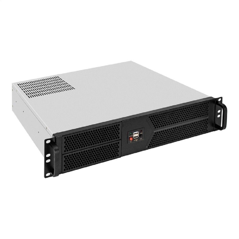 Exegate EX298532RUS Серверный корпус ExeGate Pro 2U400-04 <RM 19", высота 2U, глубина 400, БП 800PPH-SE, 2*USB>