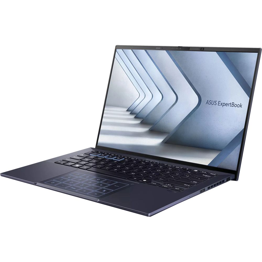 Ноутбук/ ASUS B9403CVAR-PP2376 14"(2880x1800 OLED)/Intel Core 7 150U(1.8Ghz)/32768Mb/1024PCISSDGb/noDVD/Int:shared/Cam/BT/WiFi/63WHr/war 1y/0.97kg/Star Black/DOS + магн корп; NumberPad; чехол; кабель microHDMI--RJ45