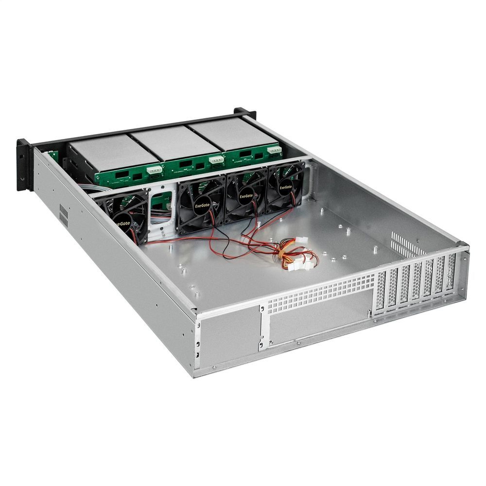 Корпус Exegate Pro 2U650-HS09 RM 19", высота 2U, глубина 650, без БП, 9xHotSwap, 2*USB