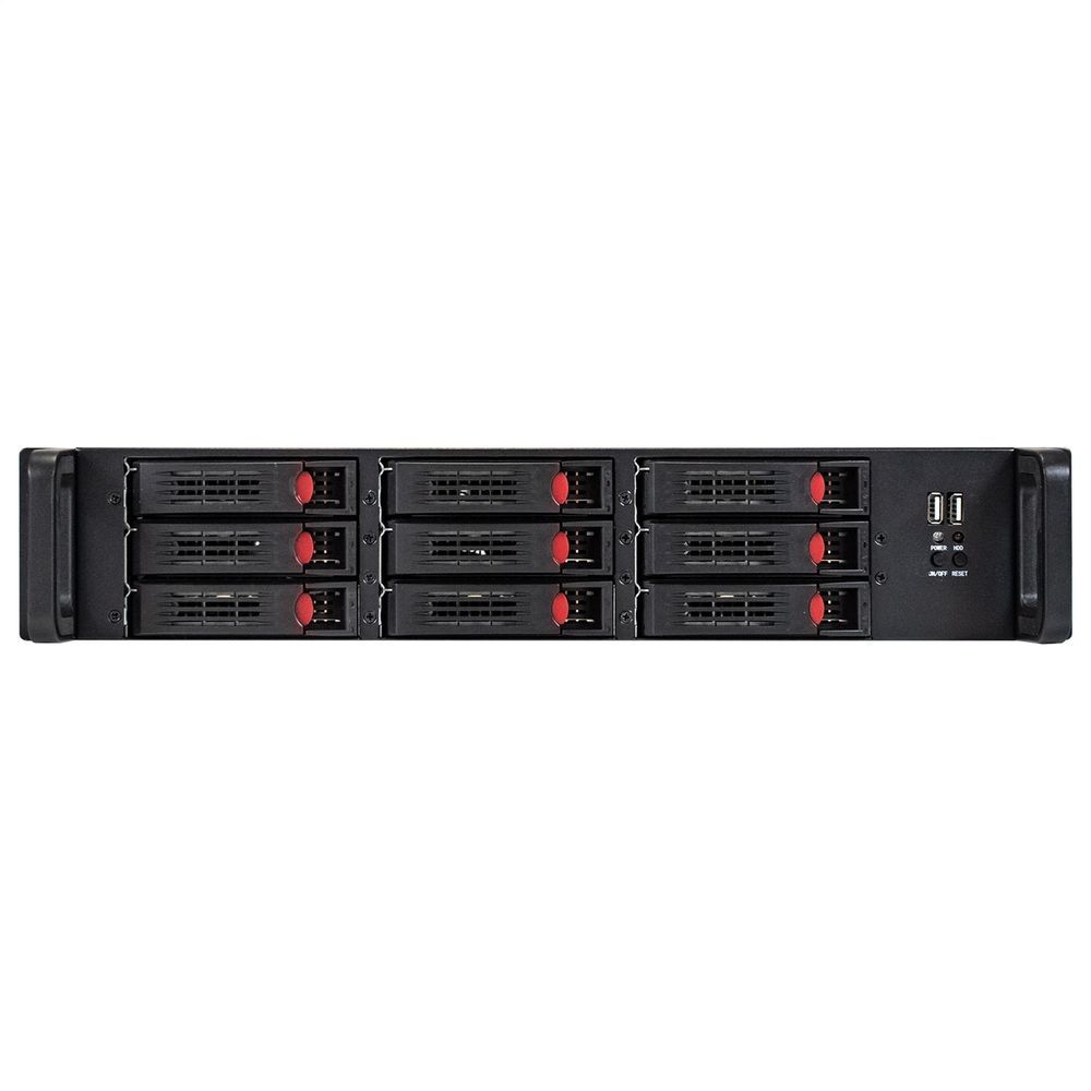 Корпус Exegate Pro 2U650-HS09 RM 19", высота 2U, глубина 650, без БП, 9xHotSwap, 2*USB