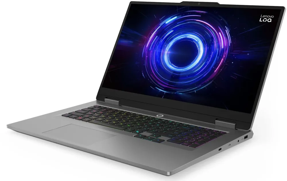 Ноутбук Lenovo LOQ 17IRX10 Core i7 13700HX 32Gb SSD1Tb NVIDIA GeForce RTX 5060 8Gb 17.3" IPS FHD (1920x1080) без ОС grey WiFi BT Cam (83JH0095RK)
