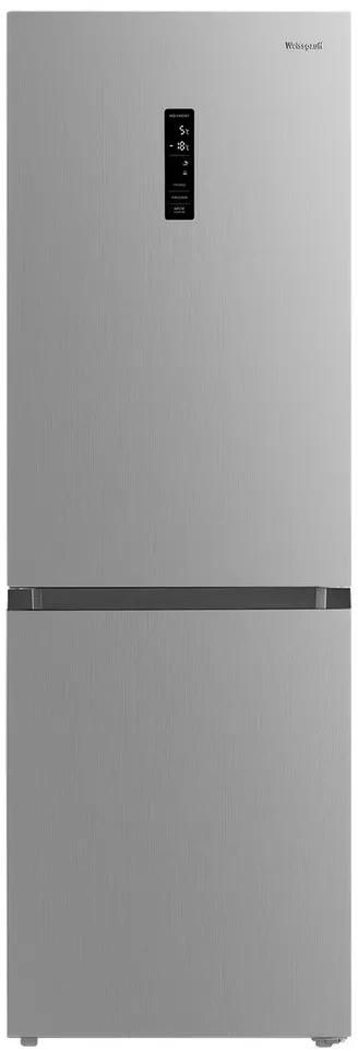 Холодильник Weissgauff WRK 185 Total NoFrost Inverter Inox 2-хкамерн. нержавеющая сталь инвертер
