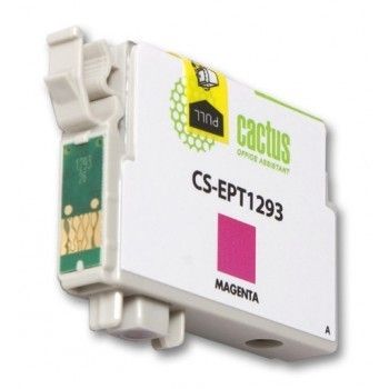 Картридж струйный Cactus CS-EPT1293 T1293 пурпурный (10мл) для Epson B42/BX305/BX305F/BX320/BX525/BX625/SX420/SX425/SX525/SX622 с чипом