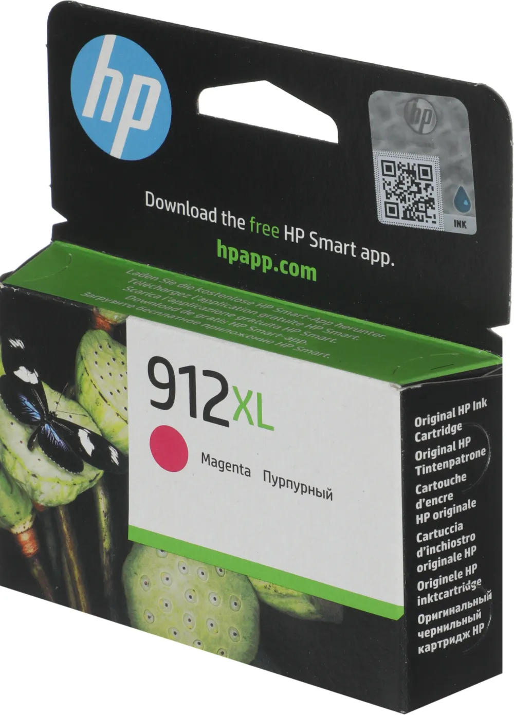 Картридж струйный HP 912XL 3YL82AE пурпурный (825стр.) для HP OfficeJet 801x/802x