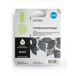 Картридж струйный Cactus CS-CC641 №121XL черный (18мл) для HP DJ D1663/D2563/D2663/D5563/F2423/F2483 с чипом