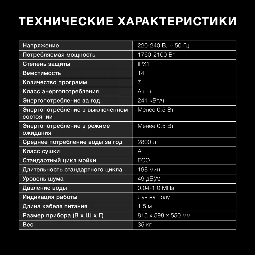 Посудомоечная машина встраив. Hyundai HBD 678 2100Вт полноразмерная серебристый