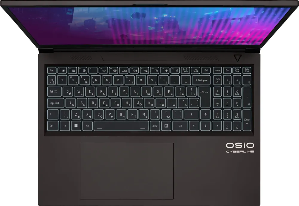 Ноутбук Osio CyberLine C160i-002 Core i5 12600H 16Gb SSD512Gb NVIDIA GeForce RTX4050 6Gb 16" IPS WUXGA (1920x1200) без ОС brown WiFi BT Cam 3410mAh