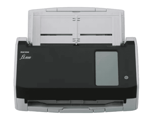 Ricoh(PFU) fi-8040, цветной, двусторонний, 40 стр./мин, ADF 50, A4, USB 3.2, Gigabit Ethernet, нагрузка 6000 стр/день/ Ricoh(PFU) fi-8040 Document scanner, duplex, 40 ppm, ADF 50, A4, USB 3.2, Gigabit Ethernet