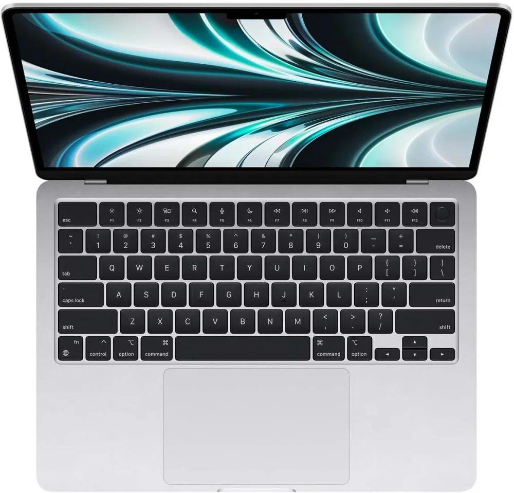 Ноутбук Apple MacBook Air A2681 M2 8 core 16Gb SSD256Gb/8 core GPU 13.6" Retina (2560x1664) macOS silver WiFi BT Cam (MC7V4ZA/A)