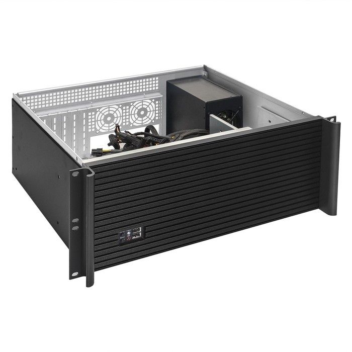 Exegate EX293544RUS Серверный корпус ExeGate Pro 4U390-05 <RM 19", высота 4U, глубина 390, БП 900ADS, USB>
