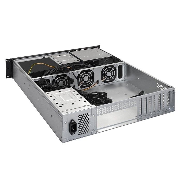 Exegate EX293340RUS Серверный корпус ExeGate Pro 2U550-06/2U2088 <RM 19", высота 2U, глубина 550, БП 1200ADS, USB>