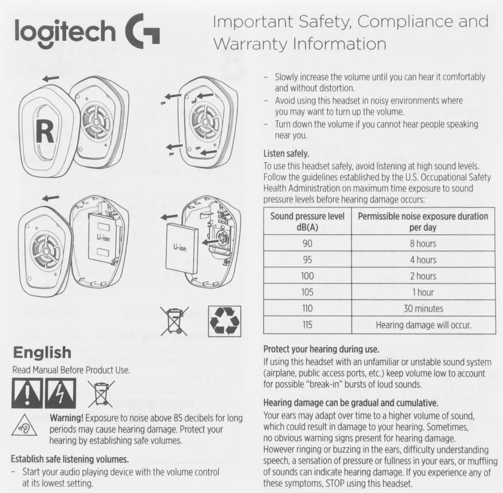 Наушники с микрофоном Logitech G435 белый/синий (981-001075)