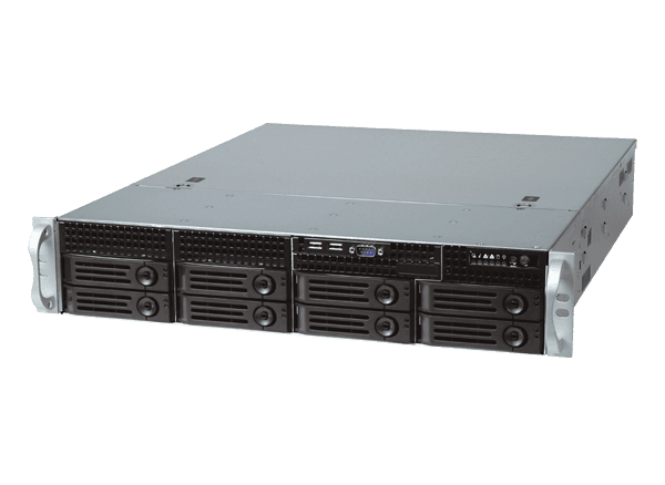 Серверный корпус/ 2U chassis; ATX, Micro-ATX, Mini-ITX MBs; 8-port 12 Gbps SAS/ SATA to SAS BP; 8 x 3.5'' hsb + 2 x 3.5" internal; 7 x LP/ HL slot; 550W single; no rails
