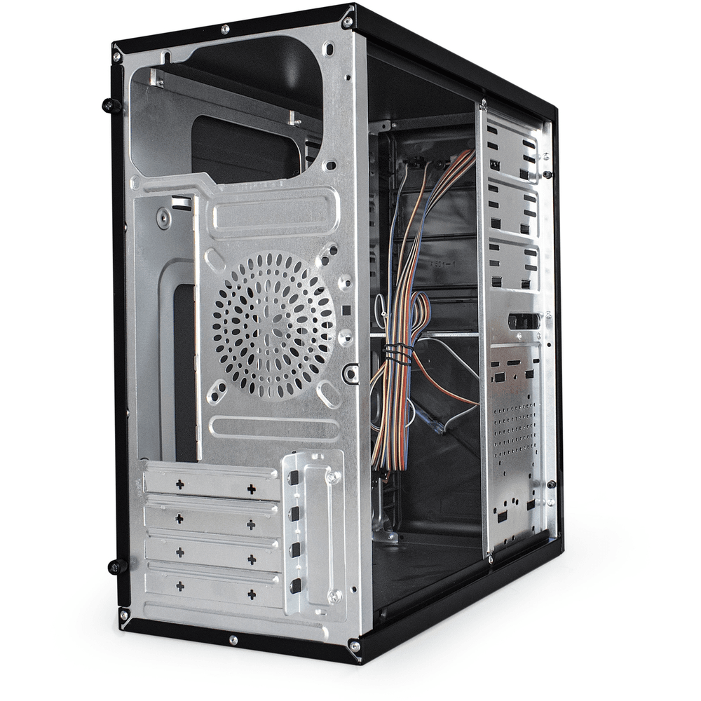 Корпус Minitower ExeGate BA-201 (mATX, без БП, 2*USB, аудио, черный)