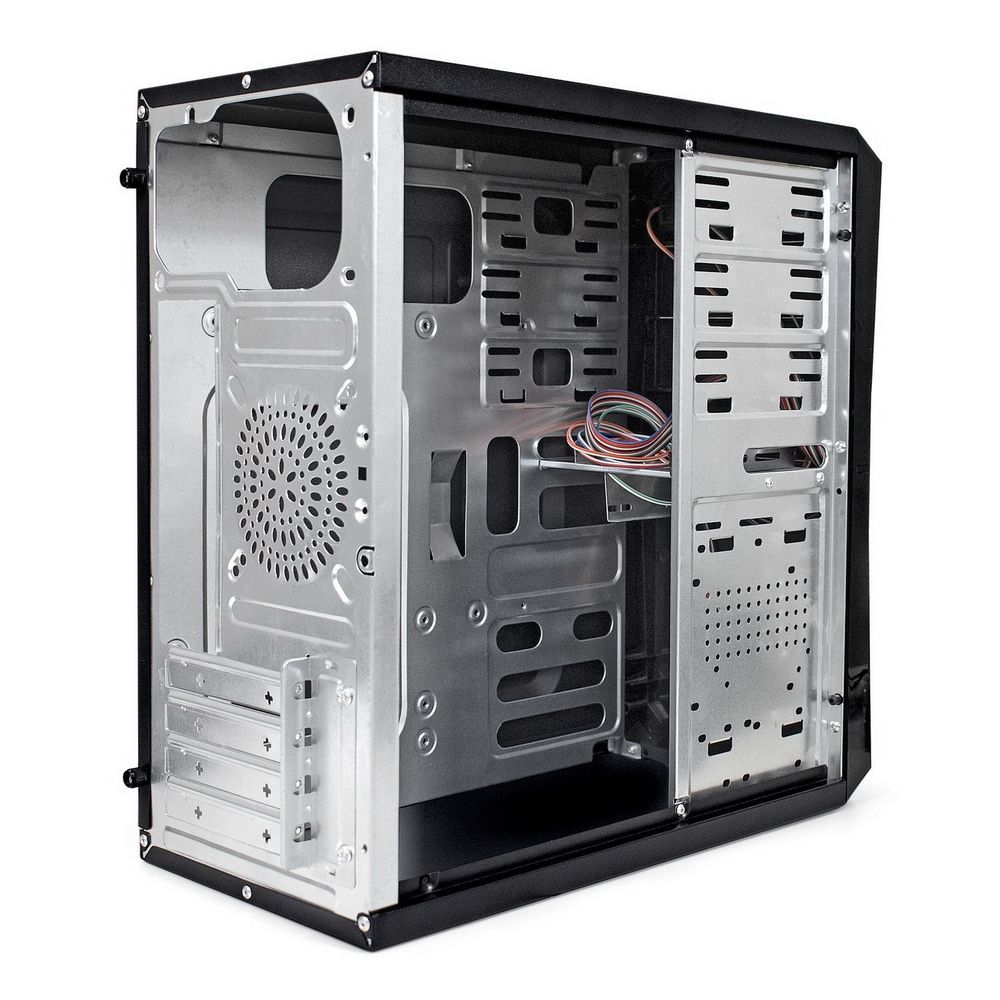 Корпус Minitower ExeGate BA-201 (mATX, без БП, 2*USB, аудио, черный)