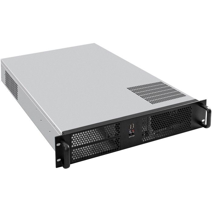 Exegate EX293351RUS Серверный корпус ExeGate Pro 2U650-08 <RM 19", высота 2U, глубина 650, БП 1100ADS, 2*USB>