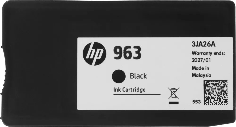Картридж струйный HP 963 3JA26AE черный (1000стр.) для HP OfficeJet Pro 901x/902x HP
