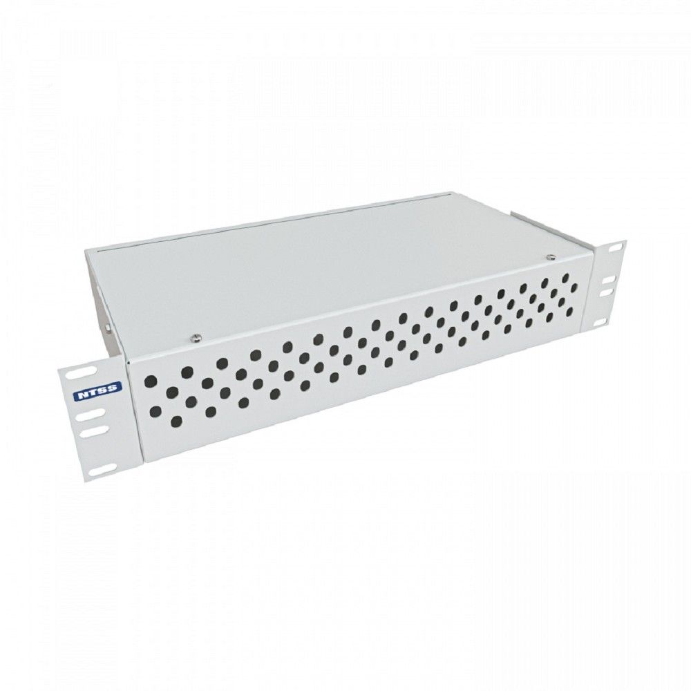 NTSS Кросс NTSS оптический 19'' укомплектованный 2U, 64 порта FC/APC, 9/125 мкм (сплошная панель, сплайс-кассета 2шт, пигтейлы, КДЗС, адаптеры) серый RAL 7035 NTSS-RFOB-2U-64-FC/A-9-SP1.5G0AY