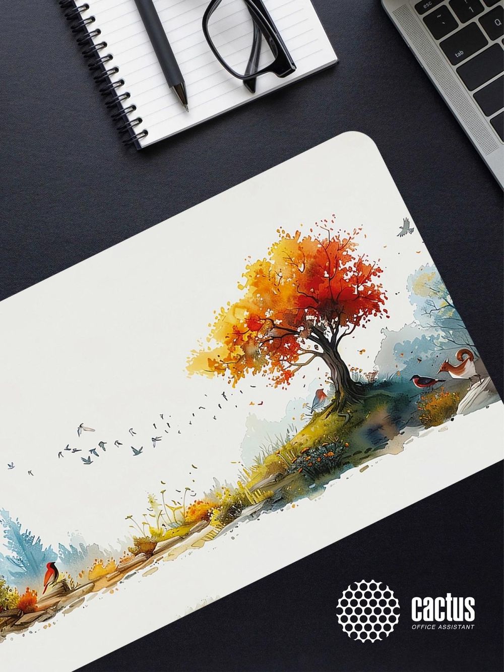 Коврик для мыши Cactus Forest watercolor 900x400x3мм (CS-MP-PRO16XXL)