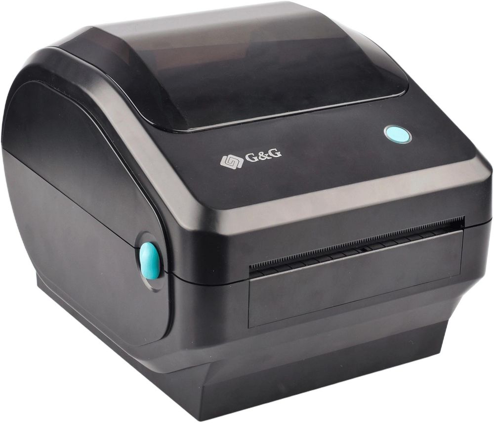 Термопринтер G&G GG-D410 203dpi 152мм/с/USB для печ.накл. черный