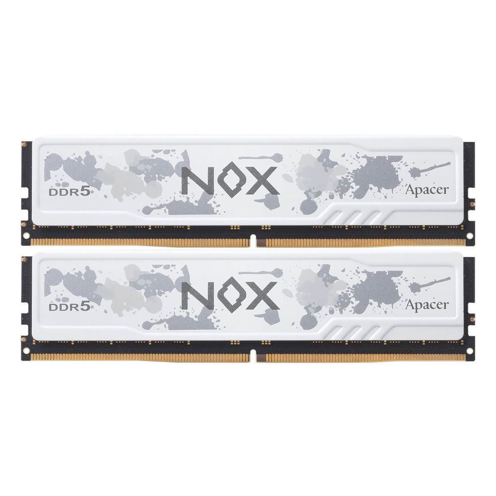 Модуль памяти Apacer 64GB DDR5 5600 DIMM OC NOX White w/HS, kit 2x32GB CL40, 1.25V